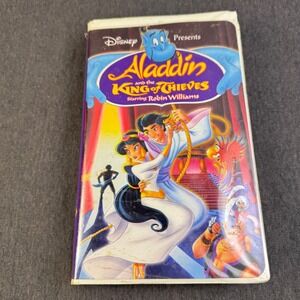 Aladdin and the King of Thieves VHS Movie Tape Disney Animated Robin Williams‎